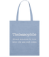 Thalassophile Quote Organic Cotton Tote Bag