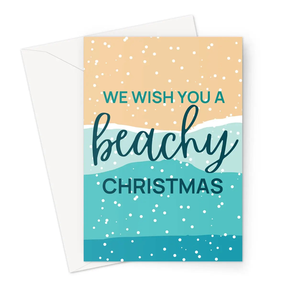 We Wish You A Beachy Christmas Greeting Card Prodigi