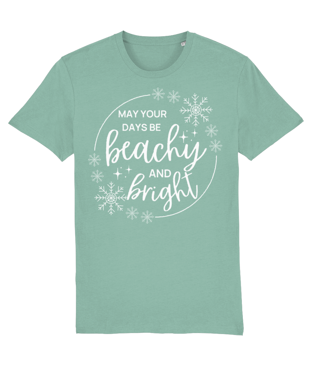Beachy and Bright Organic Christmas T-shirt