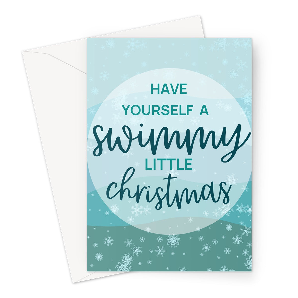 A Swimmy Little Christmas Greeting Card