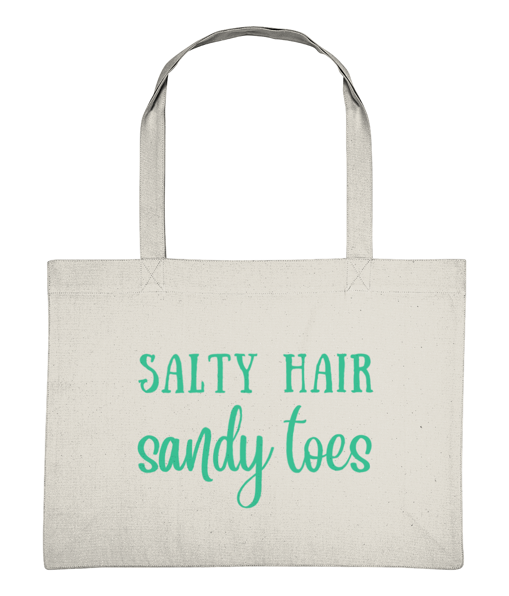 Salty Hair Sandy Toes Recycled Cotton Shopping Bag