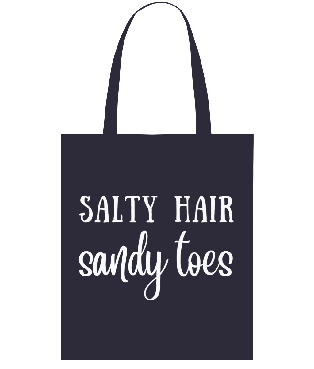 Salty Hair Sandy Toes Organic Cotton Tote Bag