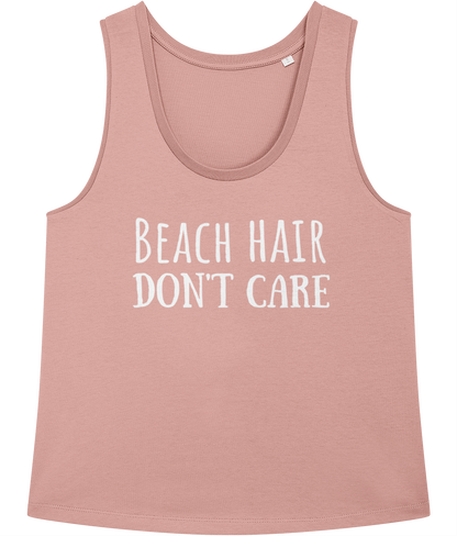Beach Hair Don't Care 100% Organic Cotton Vest Top
