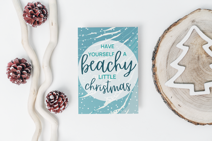 A Beachy Little Christmas Greeting Card