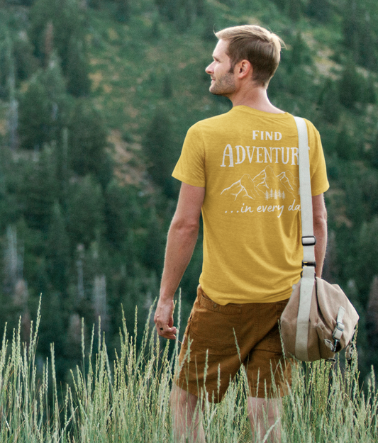 Find Adventure In Every Day Unisex Organic Cotton T-shirt