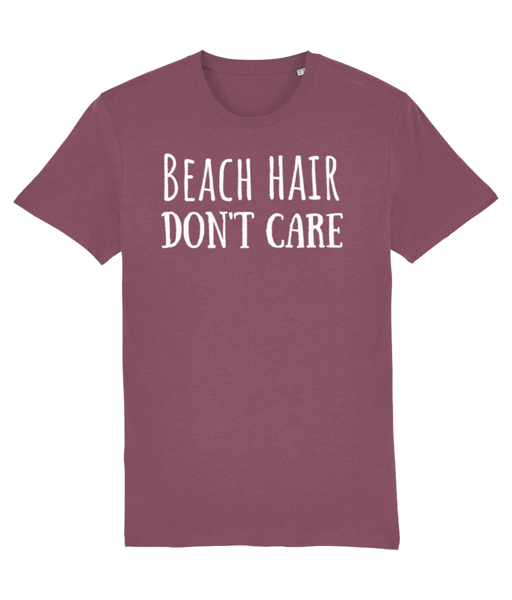 Beach Hair Don't Care Unisex Organic Cotton T-shirt
