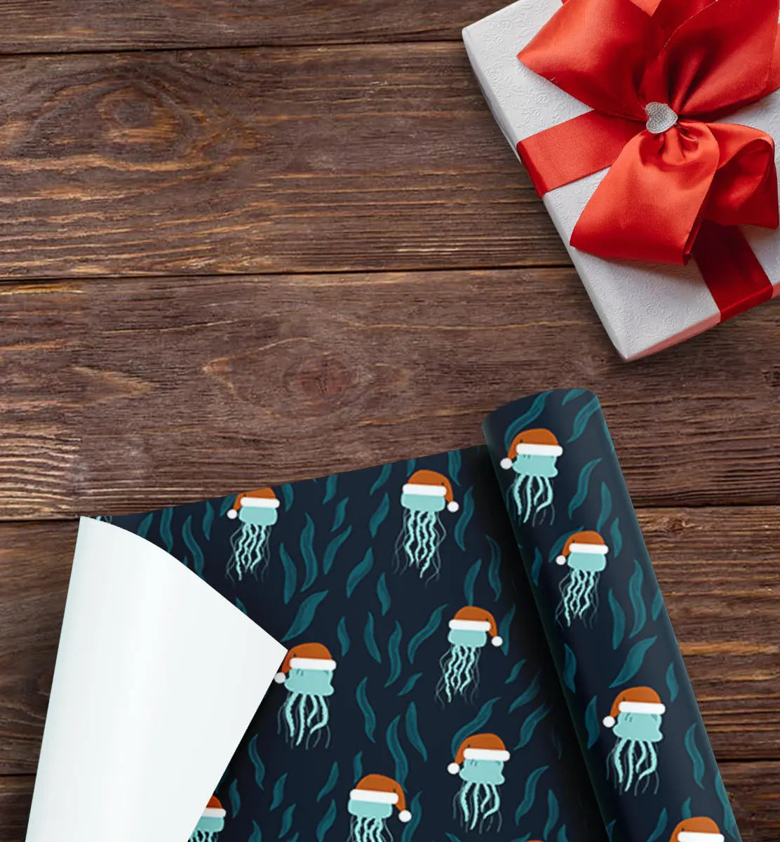 Ocean Themed Christmas Wrap UK