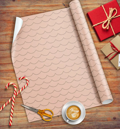 Mermaid Pink Eco-friendly Wrapping Paper Arvor Life