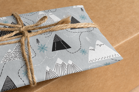 Merry Mountains Eco-friendly Wrapping Paper