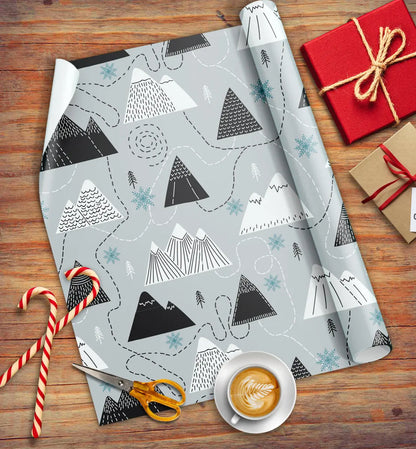 Merry Mountains Eco-friendly Wrapping Paper Arvor Life