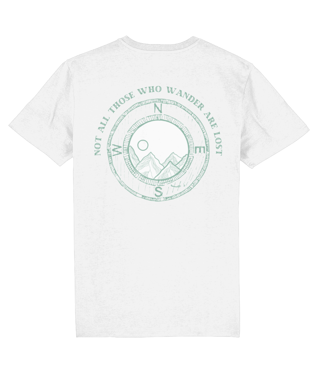 Not All Those Who Wander Are Lost Unisex Organic Cotton T-shirt
