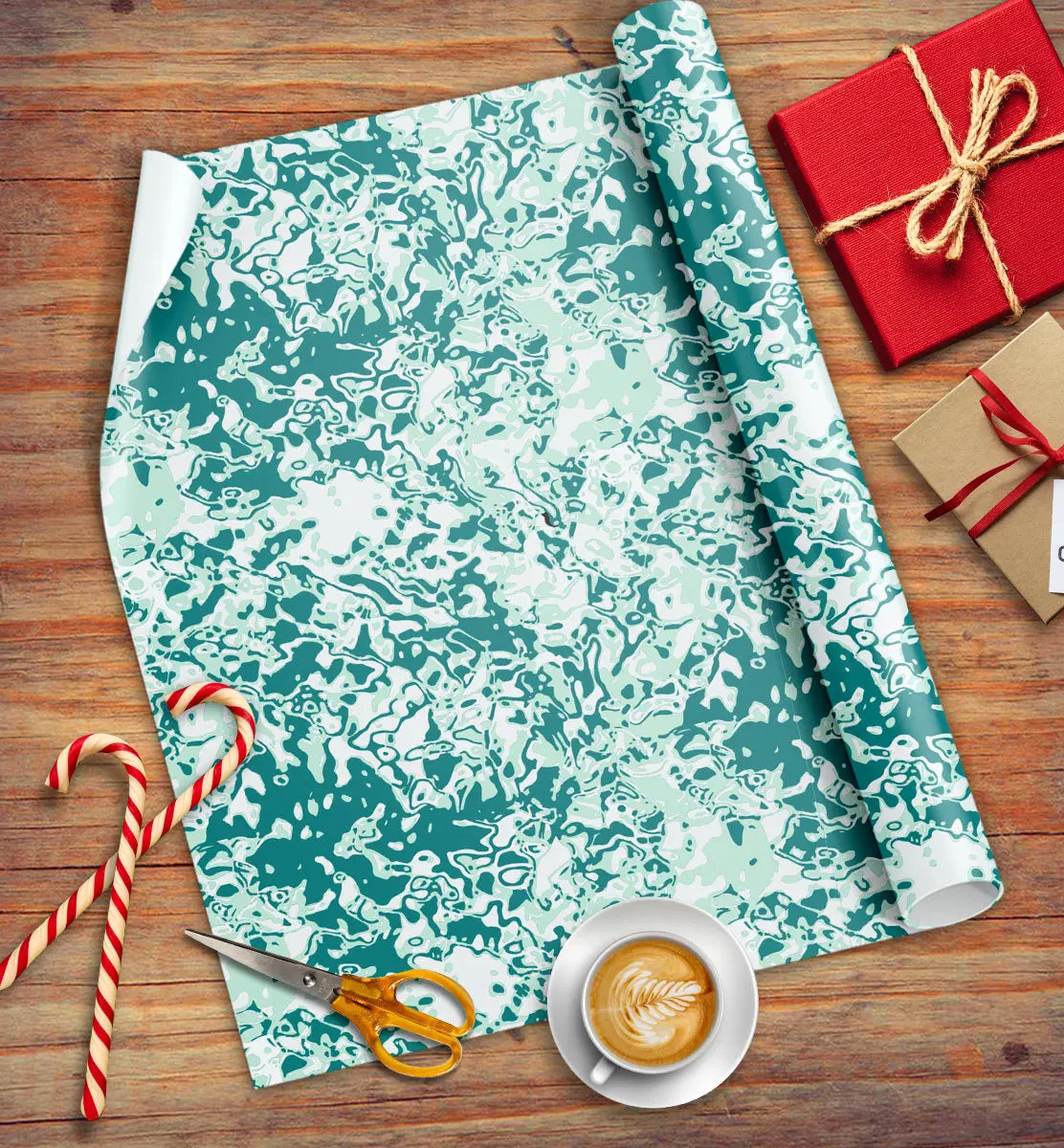 Sea Foam Eco-friendly Wrapping Paper Arvor Life