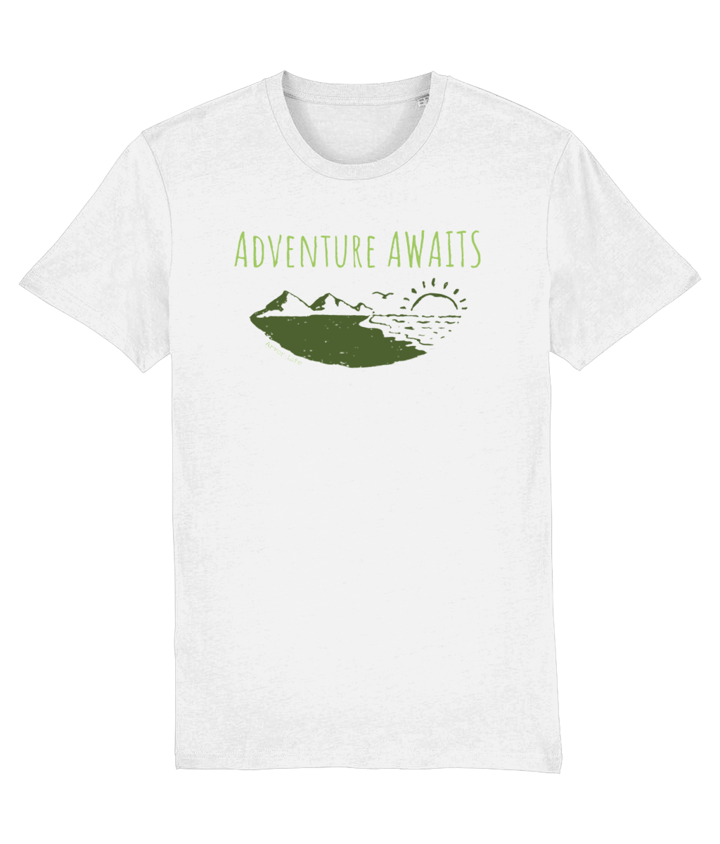 Adventure Awaits Unisex Organic Cotton T-shirt