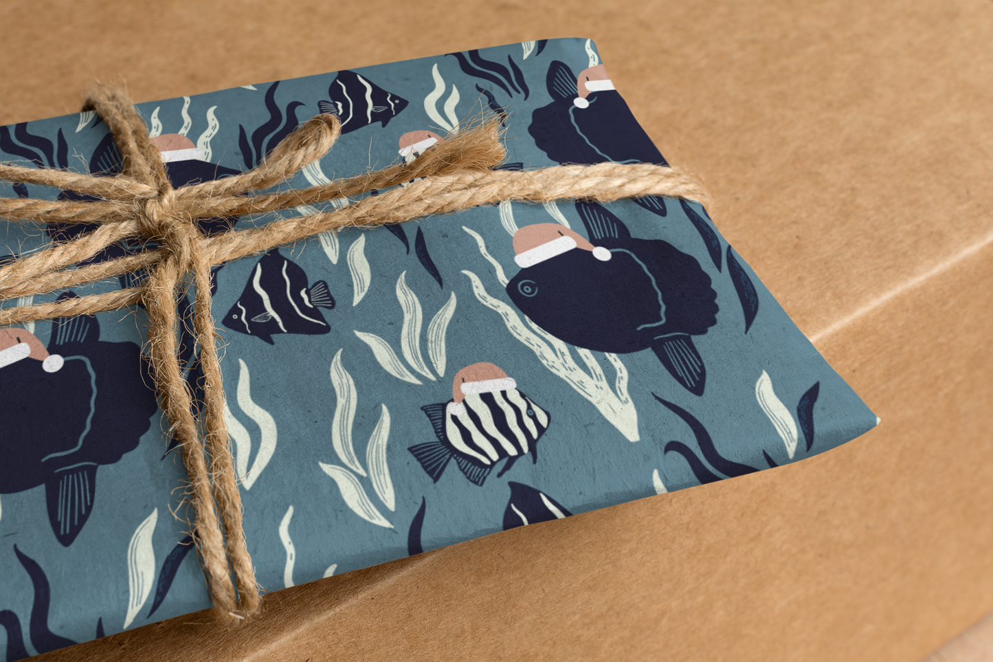 Santa Sunfish Eco-friendly Wrapping Paper