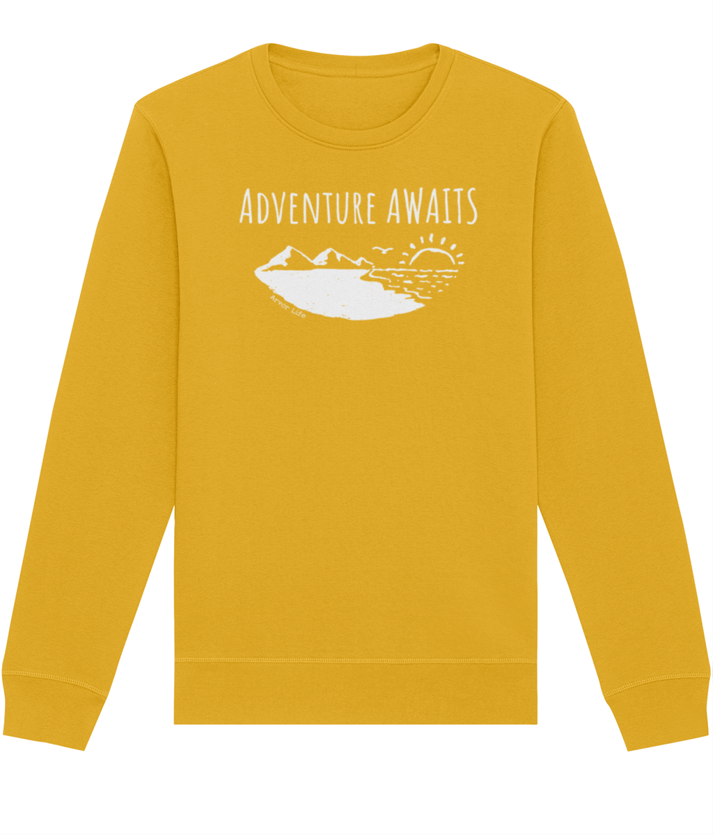 Adventure Awaits Organic Cotton Sweatshirt | Arvor Life