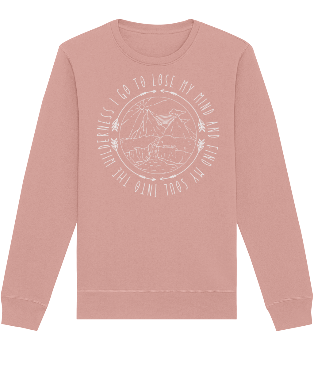Into The Wilderness Unisex Organic Cotton Sweatshirt | Arvor Life