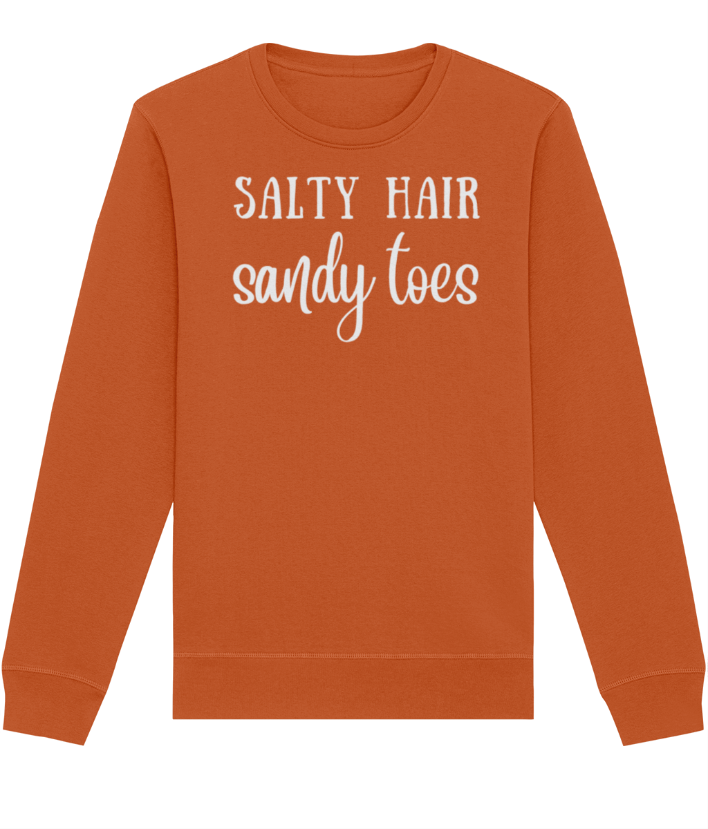 Salty Hair Sandy Toes Organic Cotton Sweatshirt | Arvor Life