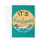 It's Christmas Be-aach Christmas Greeting Card