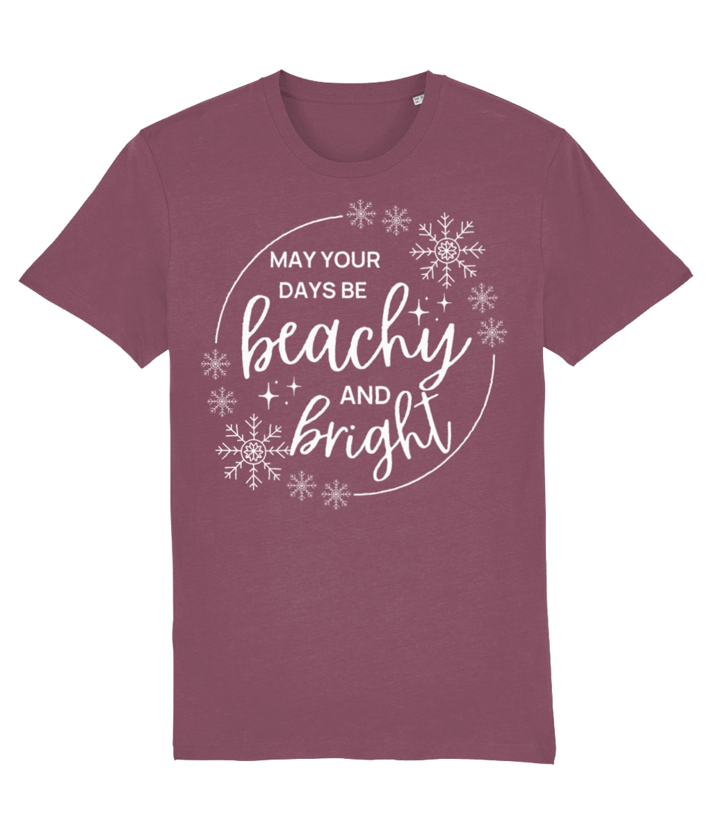 Beachy and Bright Organic Christmas T-shirt